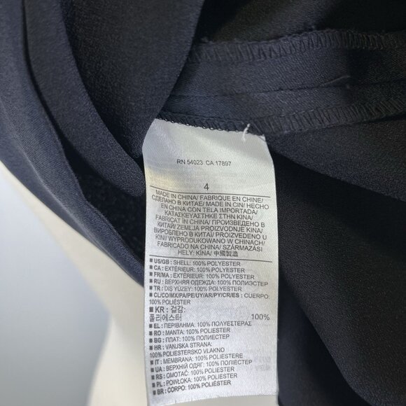 Banana Republic Navy Blue Crepe Keyhole Swing Mini Dress Size 4 NWT Office Party - Picture 8 of 8